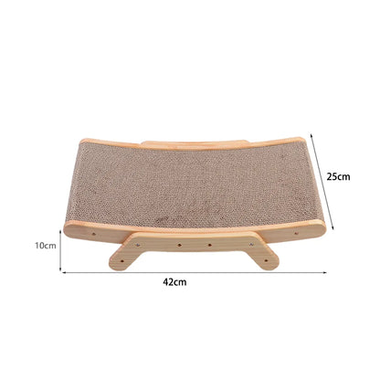 Cama Arranhador Cat - 3 em 1 - Madeira - Pet