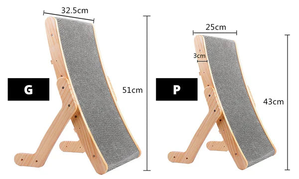 Cama Arranhador Cat - 3 em 1 - Madeira - Pet