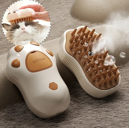 Escova Pet Elétrica - Spray a Vapor