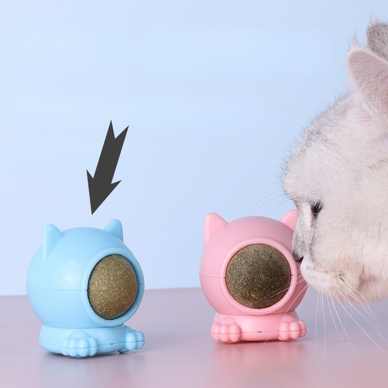 Brinquedo rotacional 360° Erva Catnip - Pet