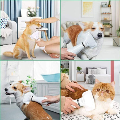 Escova Secadora Pet 2 em 1 – Seca e Remove Pelos