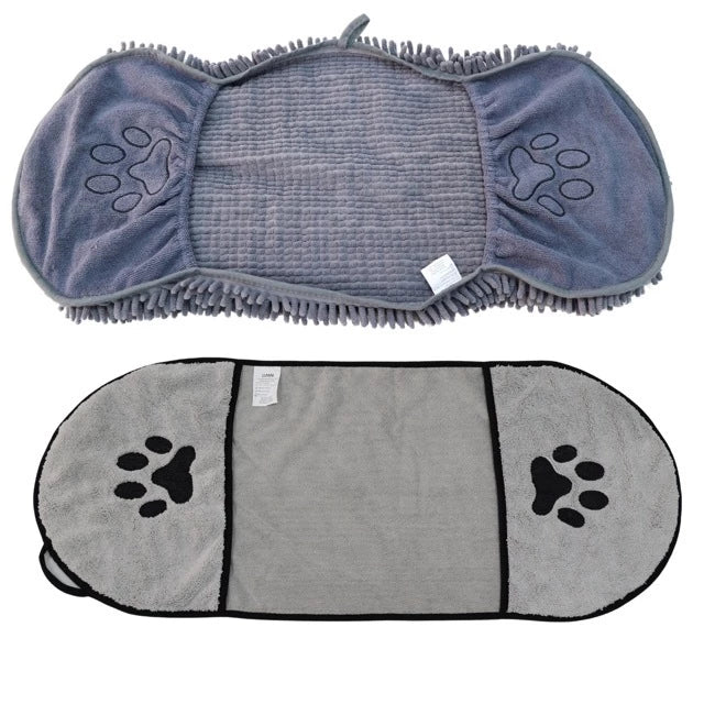 Kit 2 Toalhas para Cachorro – Secagem Rápida e Cuidados de Limpeza - Pet