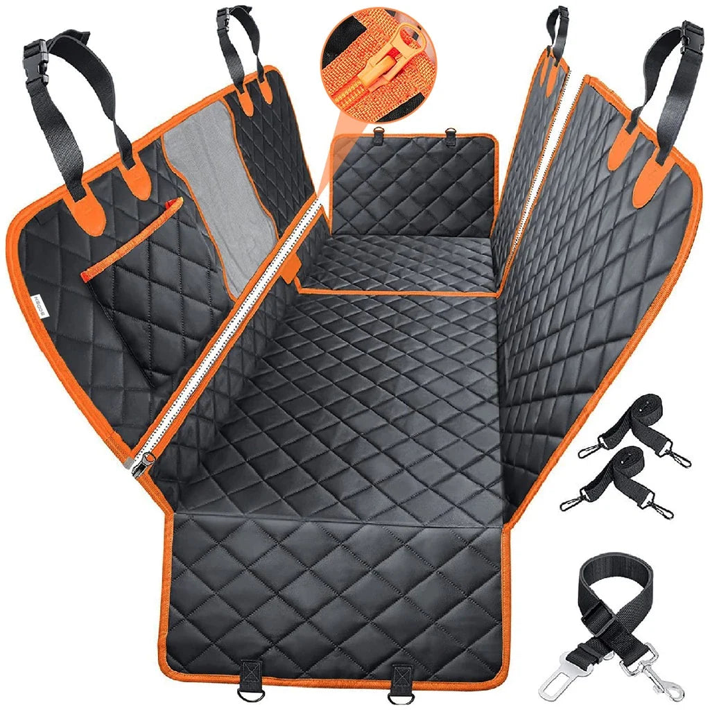 Capa Protetora Pet Impermeável 5 em 1 para Banco de Carro com Cinto de Segurança - Veiculo